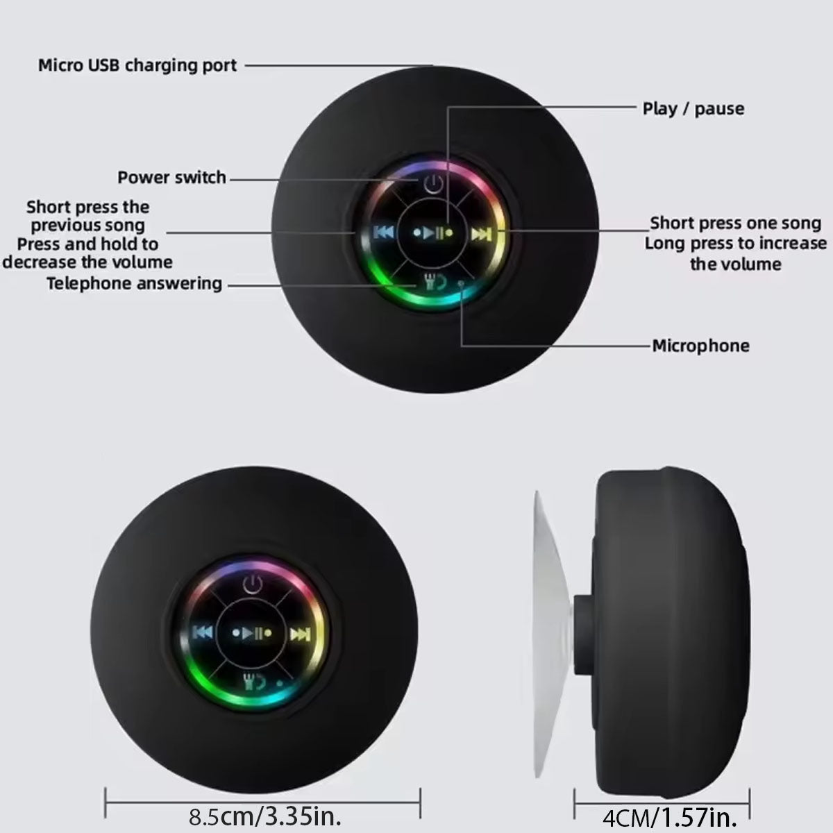 Bluetooth speaker with water resistance