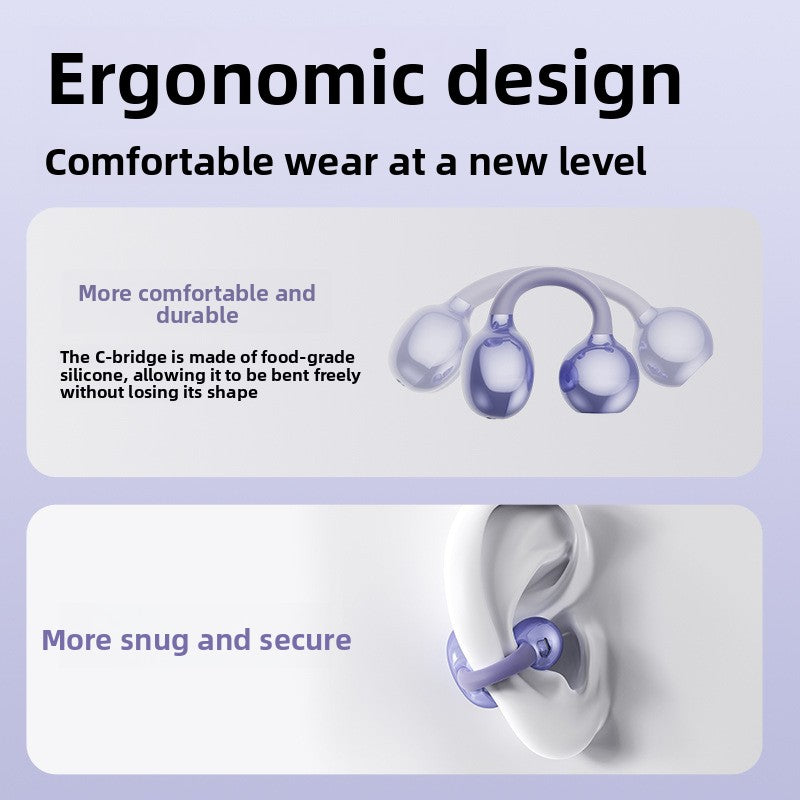 Open Ear Clip Bluetooth Earphones
